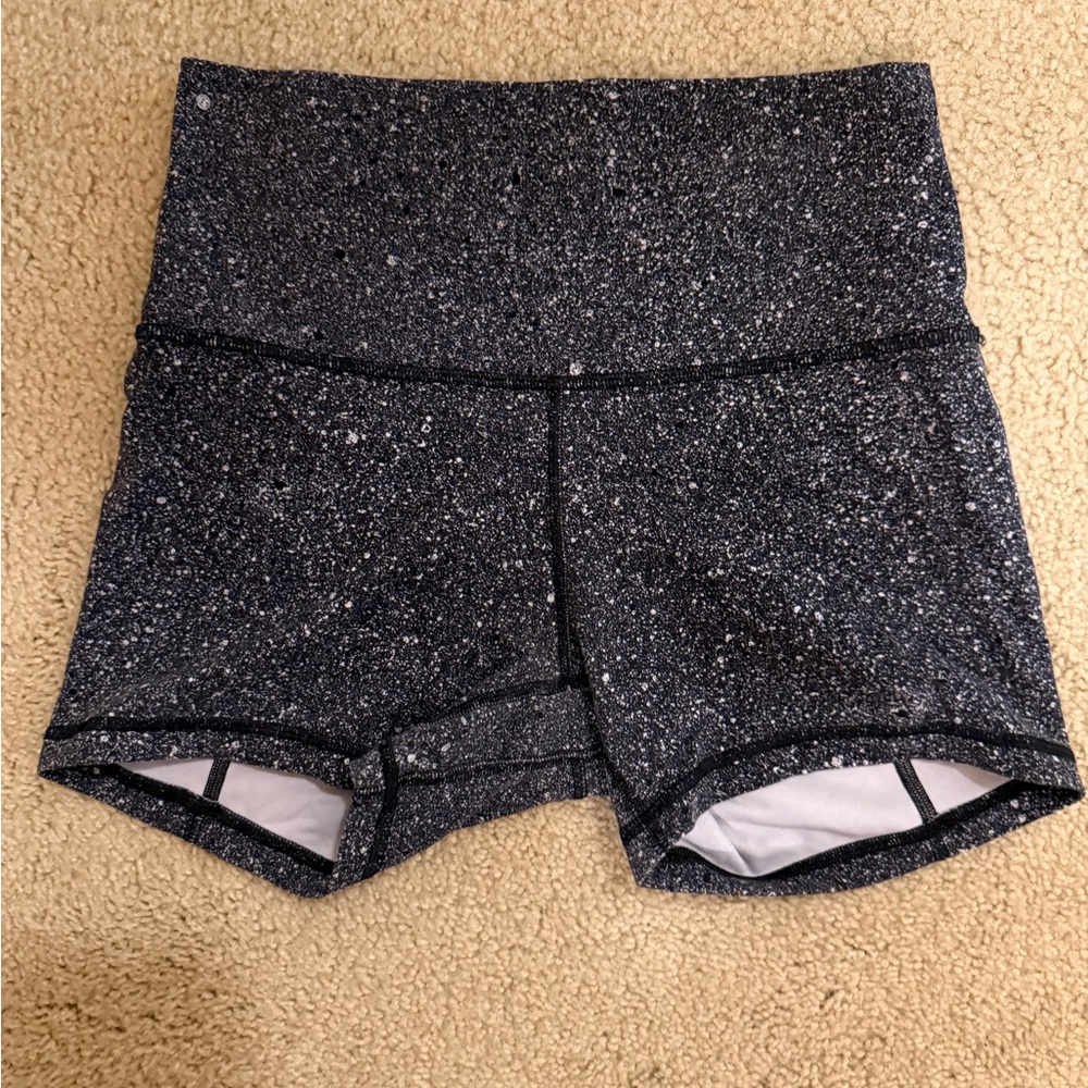 Lululemon Athletica Black and White Athletic Shorts